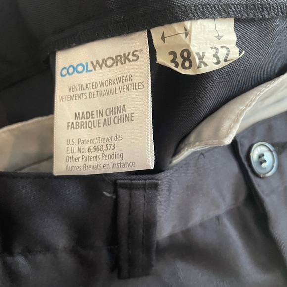 Coolworks navy zip off legs work pants with 3m reflective hi viz sz 38x32 - Picture 3 of 3